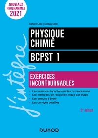 Image de Physique-Chimie Exercices incontournables BCPST 1  5e éd.