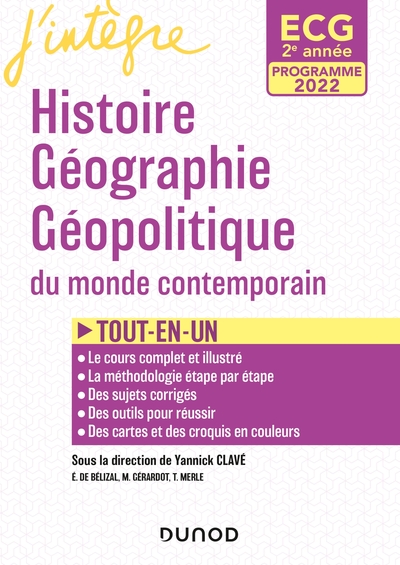 Picture of ECG 2 - Histoire Géographie Géopolitique du monde contemporain - Programmes 2022
