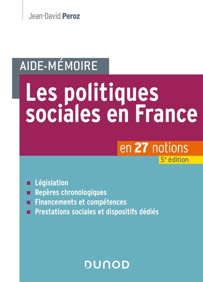 Picture of Aide-mémoire - Les politiques sociales en France - 5e éd.