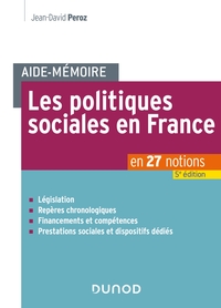 Picture of Aide-mémoire - Les politiques sociales en France - 5e éd.