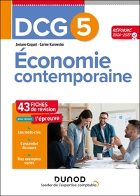 Image de DCG 5 Economie contemporaine - Fiches de révision - 3e éd.