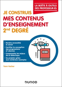 Picture of Je construis mes contenus d'enseignement 2nd degré