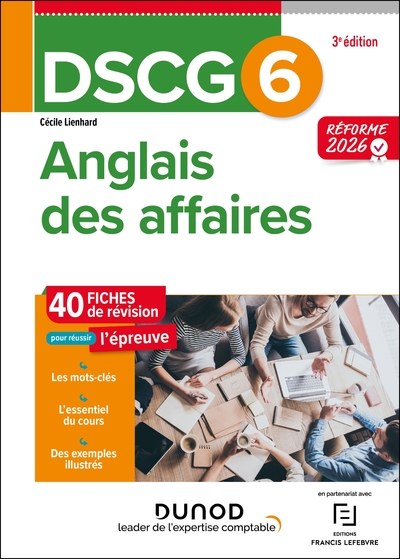 Image de DSCG 6 - Anglais des affaires - Fiches - 3e éd. - Réforme 2026-2027