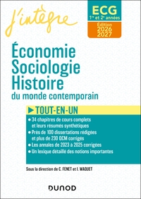 Image de ECG 1 ET ECG 2 -  Economie, Sociologie, Histoire du monde contemporain 2026-2027