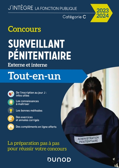 Picture of Concours Surveillant pénitentiaire - Tout-en-un - Concours externe et interne 2023-2024