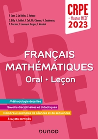 Picture of Concours Professeur des écoles - Français et Mathématiques - Oral/Leçon - CRPE 2023  - Master MEEF
