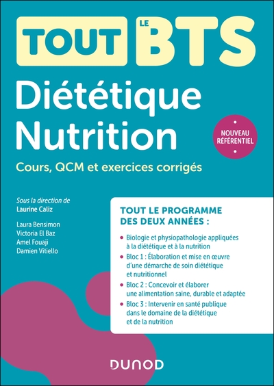 Image de Tout le BTS Diététique Nutrition