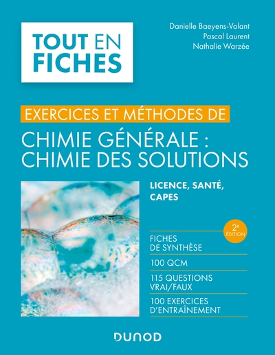 Image de Exercices et méthodes de chimie générale : chimie des solutions -2e éd.