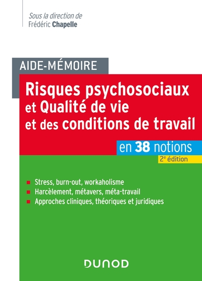 Picture of Aide-mémoire - Risques psychosociaux et qualité de vie et des conditions de travail - 2e éd.