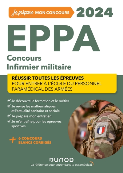 Image de EPPA 2024 - Concours Infirmier militaire - Réussir toutes les épreuves