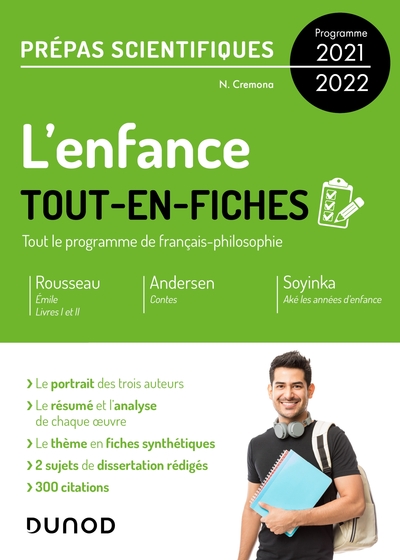 Image de L'enfance - Tout-en-fiches - Prépas scientifiques Français-philosophie - Programme 2021-2022