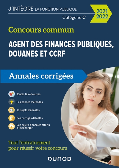 Image de Concours Commun Agent des Finances Publiques Douanes et CCRF - Annales corrigées - Concours 2021-22