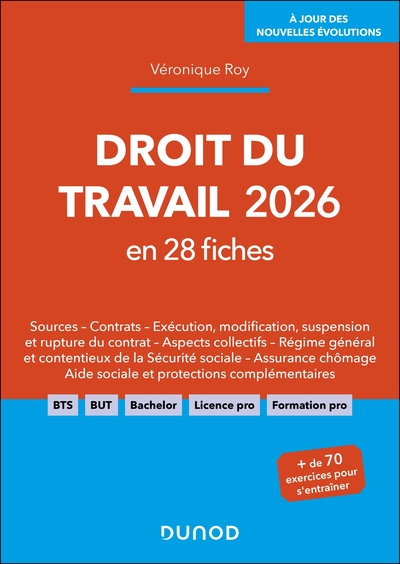 Image de Droit du travail 2026 en 28 fiches