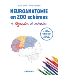 Image de Neuroanatomie en 200 schémas à légender et colorier