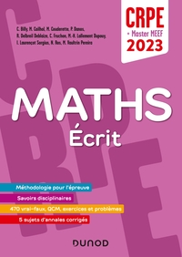 Image de Concours Professeur des écoles - Mathématiques - Ecrit - CRPE 2023  - Master MEEF