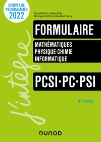 Picture of Formulaire PCSI-PC-PSI - 8e éd.