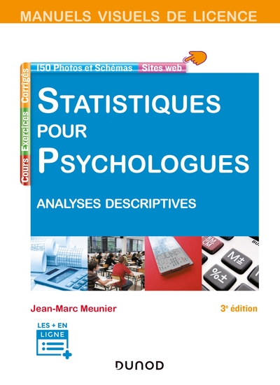 Picture of Manuel visuel - Statistiques pour psychologues - 3e éd. - Analyses descriptives