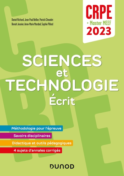 Picture of Concours Professeur des écoles - Sciences et technologie  - Ecrit - CRPE 2023 - Master MEEF