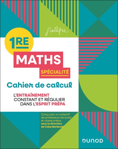 Image de Cahier de calcul en maths 1re