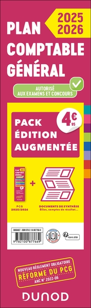 Picture of Plan comptable général - Pack édition augmentée : PCG 2025-2026 + Docs de synthèse