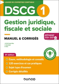Image de DSCG1 - Gestion juridique, fiscale et sociale - Manuel - Réforme 2026-2027