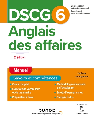 Picture of DSCG 6 - Anglais des affaires - Manuel - 2e éd
