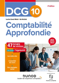 Picture of DCG 10 Comptabilité approfondie - Fiches de révision 2022-2023