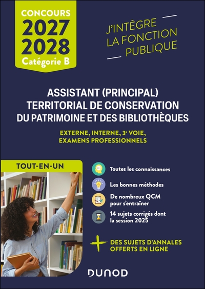 Image de Concours Assistant (principal) territorial de conservation du patrimoine et des bibliothèques - 2027