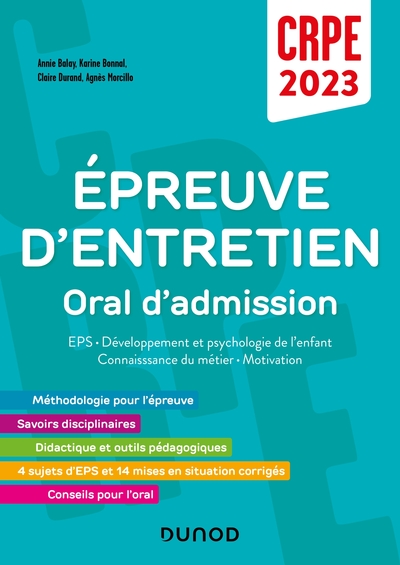 Picture of Concours Professeur des écoles - Épreuve d'entretien - Oral d'admission - CRPE 2023
