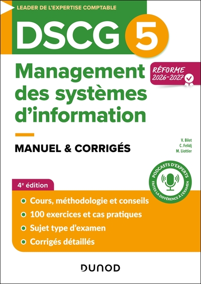 Image de DSCG 5 - Management des systèmes d'information - Manuel - Réforme 2026-2027