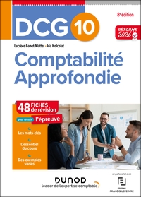Picture of DCG 10 - Comptabilité approfondie - Fiches - Réforme 2026-2027