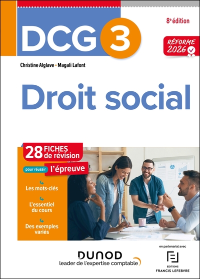 Picture of DCG 3 - Droit social - Fiches - Réforme 2026-2027