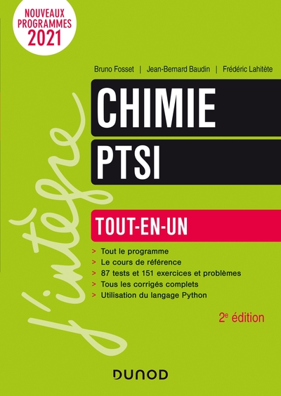 Image de Chimie PTSI - Tout-en-un - 2e éd.