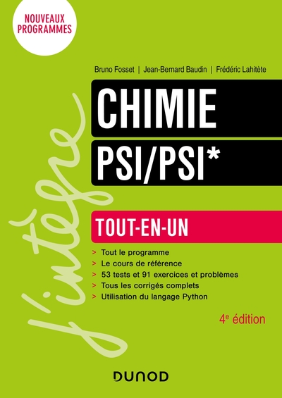 Picture of Chimie Tout-en-un PSI/PSI* - 4e éd.