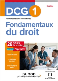 Picture of DCG 1 - Fondamentaux du droit - Fiches - 5e éd.