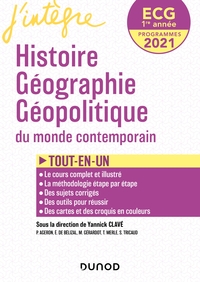 Image de ECG 1re année Histoire Géographie Géopolitique - 2021 - Tout-en-un