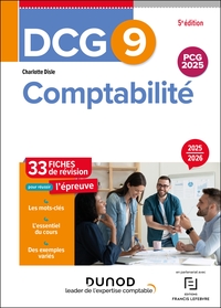 Picture of DCG 9 - Comptabilité - Fiches - 5e éd.