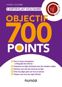 Image de Certificat Voltaire - Objectif 700 points