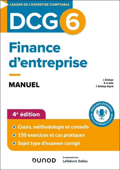 Picture of DCG 6 - Finance d'entreprise - Manuel - 4e éd.