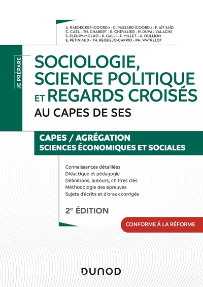 Picture of Sociologie, science politique et regards croisés au CAPES de SES  - 2e éd.