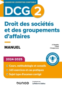 Picture of DCG 2 Droit des sociétés et des groupements d'affaires - Manuel 2024-2025