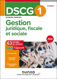 Picture of DSCG 1 Gestion juridique, fiscale et sociale - Fiches 2026
