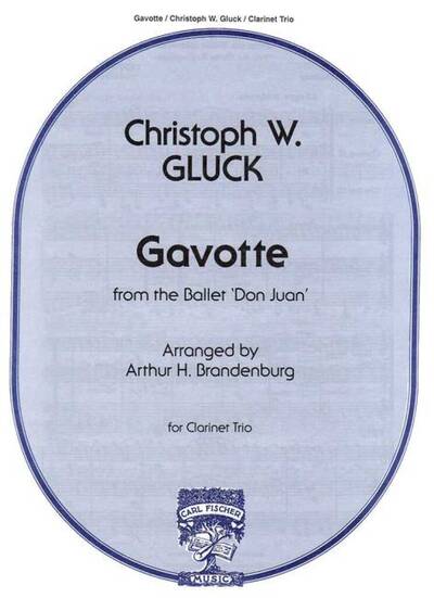 Picture of GAVOTTE, FROM THE BALLET 'DON JUAN' CLARINETTE-PARTITION+PARTIES SEPAREES