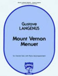 Picture of MOUNT VERNON MENUET CLARINETTE-LIVRE +PARTITION