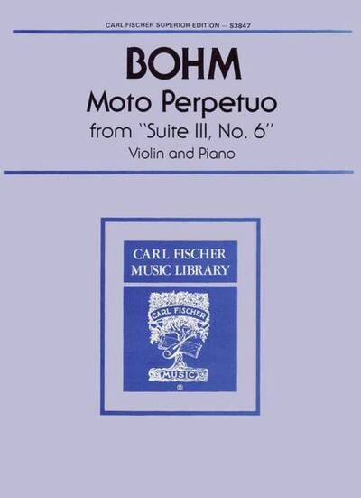 Picture of MOTO PERPETUO, FROM 'SUITE III, NO. 6' VIOLON-LIVRE +PARTITION