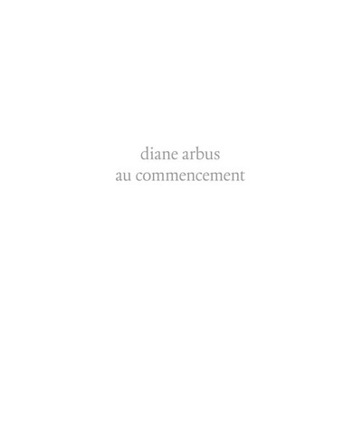 Image de Diane Arbus au commencement