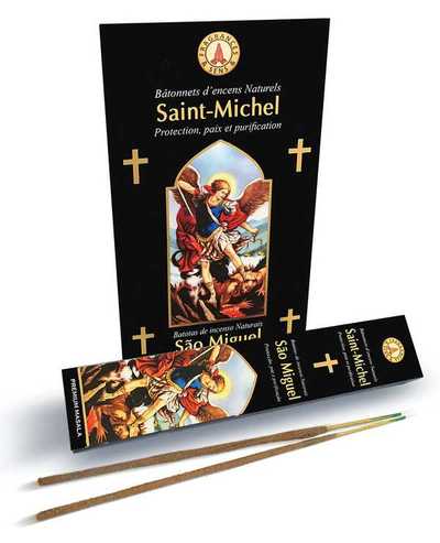 Image de Encens en Batonnets , boite de 12 étuis de 15 bâtons Saint Michel
