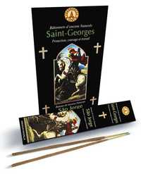 Image de Encens en Batonnets , boite de 12 étuis de 15 bâtons Saint Georges