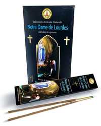 Image de Encens en Batonnets , boite de 12 étuis de 15 bâtons Notre Dame de Lourdes
