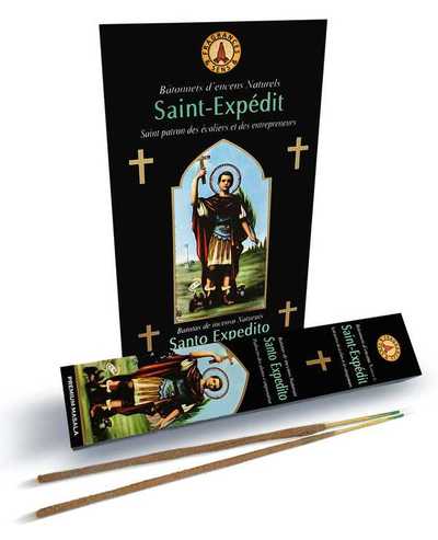 Image de Encens en Batonnets , boite de 12 étuis de 15 bâtons Saint Expedit